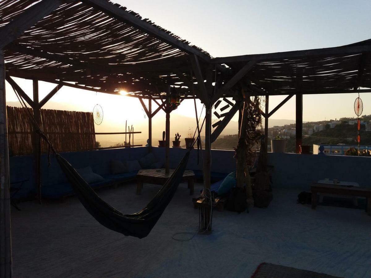 צ'פצ'אוונה Alibaba Apartment Hostel Bamboo Rooftop Room מראה חיצוני תמונה